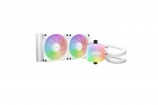 Be Quiet! CPU Water Cooler - LIGHT LOOP 240mm White (2x120mm, csatlakozó: 3pin, cső hossza: 400mm, fehér)