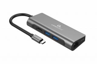 Cablexpert 7-in-1 Multiadapter Usb3.1 / HDMI / VGA / PD / LAN / Card Reader / Stereo audio