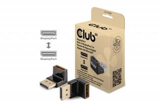 Club 3D Átalakító - CAC-1008 (90° DisplayPort  1.4,  M/F, 4K120Hz, univerzális)