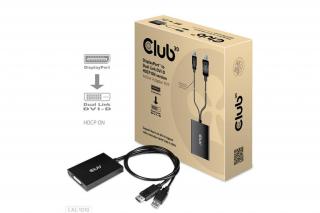 Club 3D Átalakító - CAC-1010 (DisplayPort to 2xDVI-A HDCP ON, 4K30Hz, 2560x1600@60Hz, 60cm)