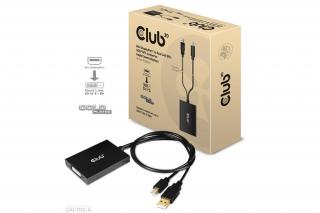 Club 3D Átalakító - CAC-1130-A (Mini DisplayPort to Dual Link DVI, HDCP OFF, Apple)