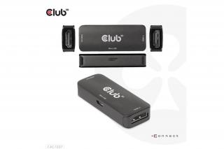 Club 3D Átalakító - CAC-1307 (HDMI aktív ismétlő 4K60Hz, Micro USB tápellátás, 18Gbps, 3D, HDR, HDCP 2.21.4)