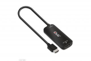 Club 3D Átalakító - CAC-1335 (HDMI+Micro USB to DisplayPort, 4K120Hz/8K30Hz, M/F, aktív)