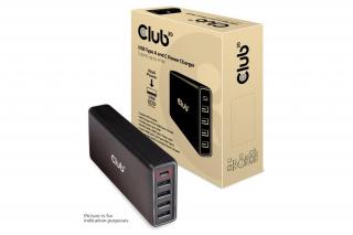 Club 3D Átalakító - CAC-1903 (5 port, 111W töltő, 4xUSB-A, 1xUSB-C PD)