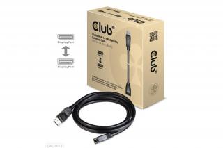 Club 3D Kábel - CAC-1022 (DisplayPort 1.4 HBR3, 8K60Hz, 4K144Hz, 2m, M/F, 32.4Gbps)