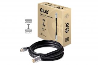 Club 3D Kábel - CAC-1069 (DisplayPort 1.4 HBR3 8K @60Hz, 32.4Gbps, 4m, 24AWG, DSC 1.2, VESA, M/M)