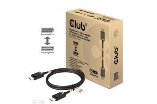 Club 3D Kábel - CAC-1091 (DisplayPort 2.1,  DP80, 4K240Hz, 1.2m, Bidirectional, M/M)