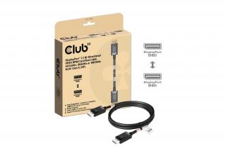 Club 3D Kábel - CAC-1092 (DisplayPort 2.1, DP80, 8K240Hz, 1.6m, Bi-Directional, M/M)