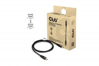 Club 3D Kábel - CAC-1165 (Mini DisplayPort  M/M, DP80, 80Gbps, 1m, 4K240Hz/8K60Hz/10K60Hz)