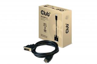 Club 3D Kábel - CAC-1210 (DVI-D to HDMI 1.4, 2m, M/M, Bidirectional, UHD 4K30Hz)