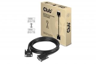 Club 3D Kábel - CAC-1223 (DVI-D Dual Link, 24+1, Bidirektional, 28AWG, 3m, Plug  Play)