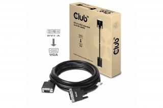 Club 3D Kábel - CAC-1243 (DVI-A to VGA M/M, 3 m, 28AWG, 1600x1200 60Hz)