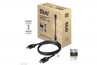 Club 3D Kábel - CAC-1370 (HDMI 2.1 Ultra High-Speed, 48Gbps, 4K120Hz, 8K60Hz, 1.5m, HDMI M/M, alacsony EMI, VRR, QMS)