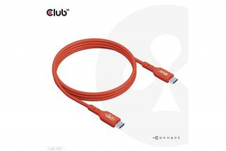 Club 3D Kábel - CAC-1511 (USB2 Type-C, 480Mb, 240W PD EPR, 1m, Bidirektional, USB-IF tanúsítvány)
