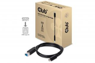 Club 3D Kábel - CAC-1524 (3.1 USB-C Gen 2 to 3.1 USB-B Gen 2, 10Gbps, 1m)