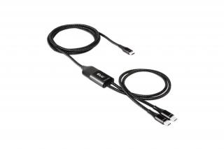 Club 3D Kábel - CAC-1527 (USB-C Y kábel, 100W PD, 1.83m, 2xUSB-C)