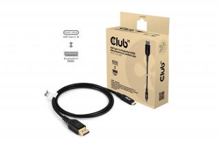 Club 3D Kábel - CAC-1559 (USB-C to DisplayPort 2.1, DP80 Bidirectional, 1m, 8K60Hz)