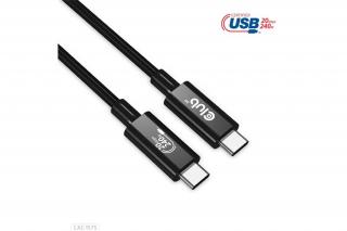 Club 3D Kábel - CAC-1575 (USB4 Type-C Gen 2x2, Bi-Directional USB-IF, 4K60Hz, 20Gbps, PD 240W(48V/5A) EPR M/M 2m)