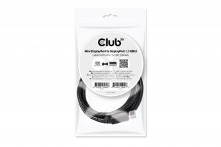 Club 3D Kábel - CAC-2163 (Mini DisplayPort to DisplayPort 1.2, 2m, 4K 60Hz, Bidirektional, 21.6Gbps, zárral)