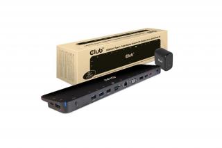 Club 3D Notebook Dokkoló - CSV-1564W65 (65W, 3.2 USB-C to 2xUSB-C, 5x USB-A,HDMI, PD, VGA, RJ45, SD, Micro SD, 3,5 Jack)