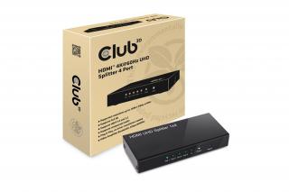 Club 3D Splitter - CSV-1380 (HDMI 2.0, 4K@60Hz UHD, 4 port, 3D támogatás, HDCP 1.4/2.2)