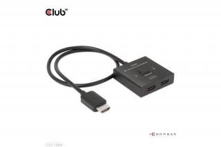 Club 3D Switch - CSV-1384 (HDMI 2-az-1-ben, Kétirányú, 8K60Hz/4K120Hz, HDR, HDMI 2.1)