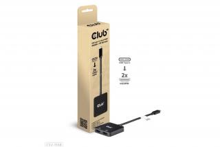 Club 3D USB Hub - CSV-1558 (3.2 USB-C to 2xHDMI, USB-C 100W PD3.0, 4k60Hz)