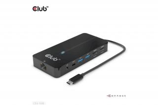 Club 3D USB Hub - CSV-1595 (USB-C Gen 1 to 2xHDMI, 2xUSB-A Gen 1, USB-C Gen 1 100W PD 3.0, RJ45, 3,5 Jack, 4k60Hz)