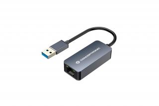 Conceptronic Kábel - ABBY12G (USB-A to RJ-45, 2,5 Gbit, szürke)
