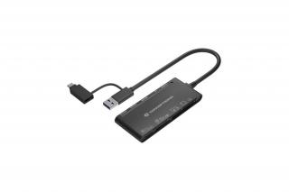 Conceptronic Kártyaolvasó - BIAN03B (7in1, 2xSD/TF/MicroSD/MMC/MS/M2/CF/XD, fekete)