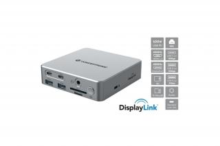 Conceptronic Notebook Dokkoló - DONN25G (USB-C to HDMI/DP/USB-C PD/USB-A/SD/TF/RJ45/Audio)