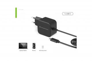 Conceptronic Univerzális Töltő adapter - OZUL04BE (USB-C, 67W, 3,3-21V, fekete, 1,8m)