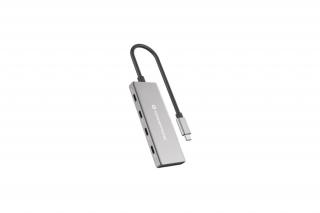 Conceptronic USB Hub - HUBBIES15G (4 Port, USB-C to 4x USB-C szürke)
