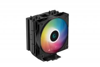 DeepCool CPU Cooler - AG400 BK ARGB (31,6 dB; max, 128,93 m3/h; 4pin csatlakozó, 4 db heatpipe, 12cm, PWM)