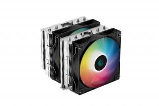 DeepCool CPU Cooler - AG620 BK ARGB (29,4 dB; max, 115,32 m3/h; 4pin csatlakozó, 6 db heatpipe, 12cm, PWM, LED)