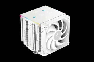 DeepCool CPU Cooler - AK620 DIGITAL PRO WH (25 dB; max, 103,45 m3/h; 4pin csatlakozó, 6 db heatpipe, 2x12cm, PWM, fehér)