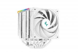 DeepCool CPU Cooler - AK620 Digital WH (28 dB; max, 117,21 m3/h; 4pin csatlakozó, 6 db heatpipe, 2x12cm, PWM, fehér)