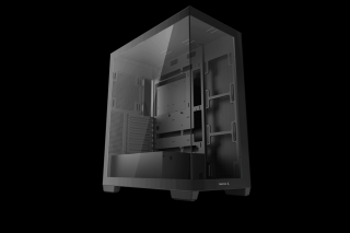 DeepCool Számítógépház - CG580 (fekete, ablakos, venti nélkül, BTF, ATX, 2xUSB3.0, 1xUSB2.0)