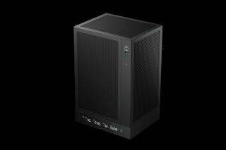 DeepCool Számítógépház - CH170 DIGITAL (fekete, Mini-ITX, 2xUSB3.0, Type-C, fekete)