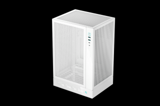 DeepCool Számítógépház - CH170 DIGITAL WH (fekete, Mini-ITX, 2xUSB3.0, Type-C, fehér)