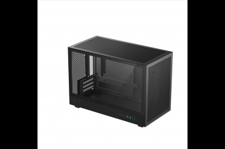 DeepCool Számítógépház - CH260 (fekete, Mini-ITX/Micro ATX (BTF), 2xUSB3.0, Type-C, fekete)
