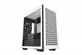 DeepCool Számítógépház - CH370 WH (fekete, ablakos, 1x12cm ventilátor, Mini-ITX / Micro-ATX, 2xUSB3.0)