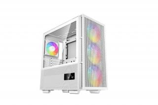 DeepCool Számítógépház - CH560 DIGITAL WH (fehér, 3x14cm + 1x12 venti, Mini-ITX / Micro-ATX / ATX / E-ATX, 2xUSB3.0)