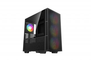 DeepCool Számítógépház - CH560 (fekete, ablakos, 3x14cm +1x12cm A-RGB ventilllátor, E-ATX, 2xUSB3.0)