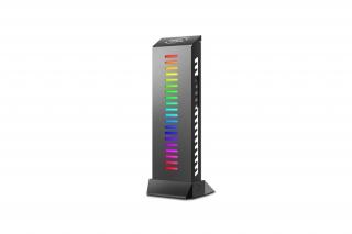 DeepCool Videókártya tartó - GH-01 A-RGB (Fekete, RGB, állítható magasság, max. terhelhetőség: 5 kg)