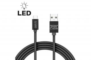 Delight kábel - USB Type-C töltőkábel, 1m, fekete