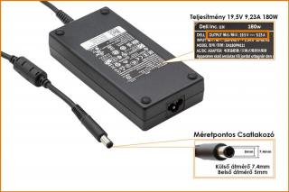 Dell 19.5V 9.23A 180W gyári új töltő (HA180PM180, 03XYY8)