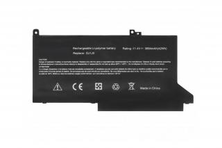 Dell Latitude 7280, 7390 3 cellás 3650mAh helyettesítő akkumulátor (DJ1J0, PGFX4)