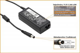 Dell PA-12 19.5V 3.34A 65W gyári új töltő, PA-12 Family (06TM1C, N6M8J)
