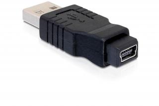 Delock Adapter nemváltó mini USB-B 5-tűs anya  USB-A apa